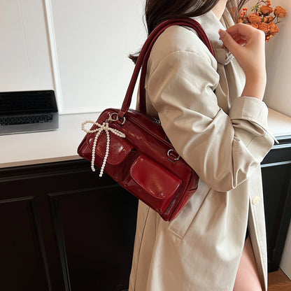 Fashionable Aura Bow Edition Versatile Shoulder Bag
