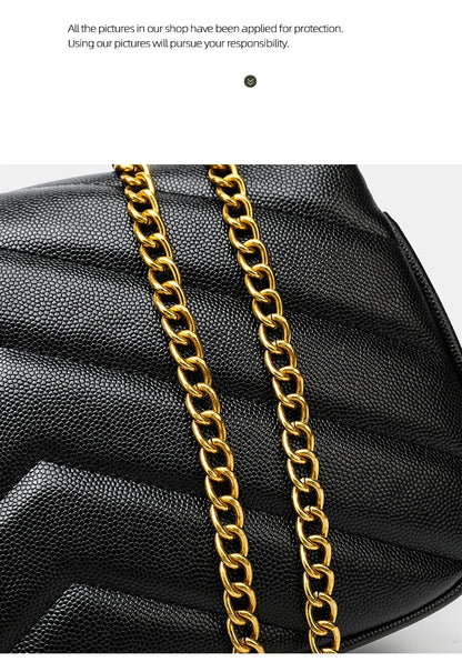 YSL Shoulder Leather Bag