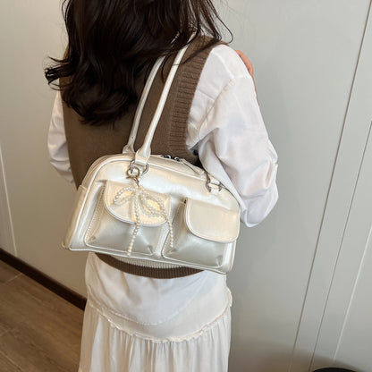 Fashionable Aura Bow Edition Versatile Shoulder Bag